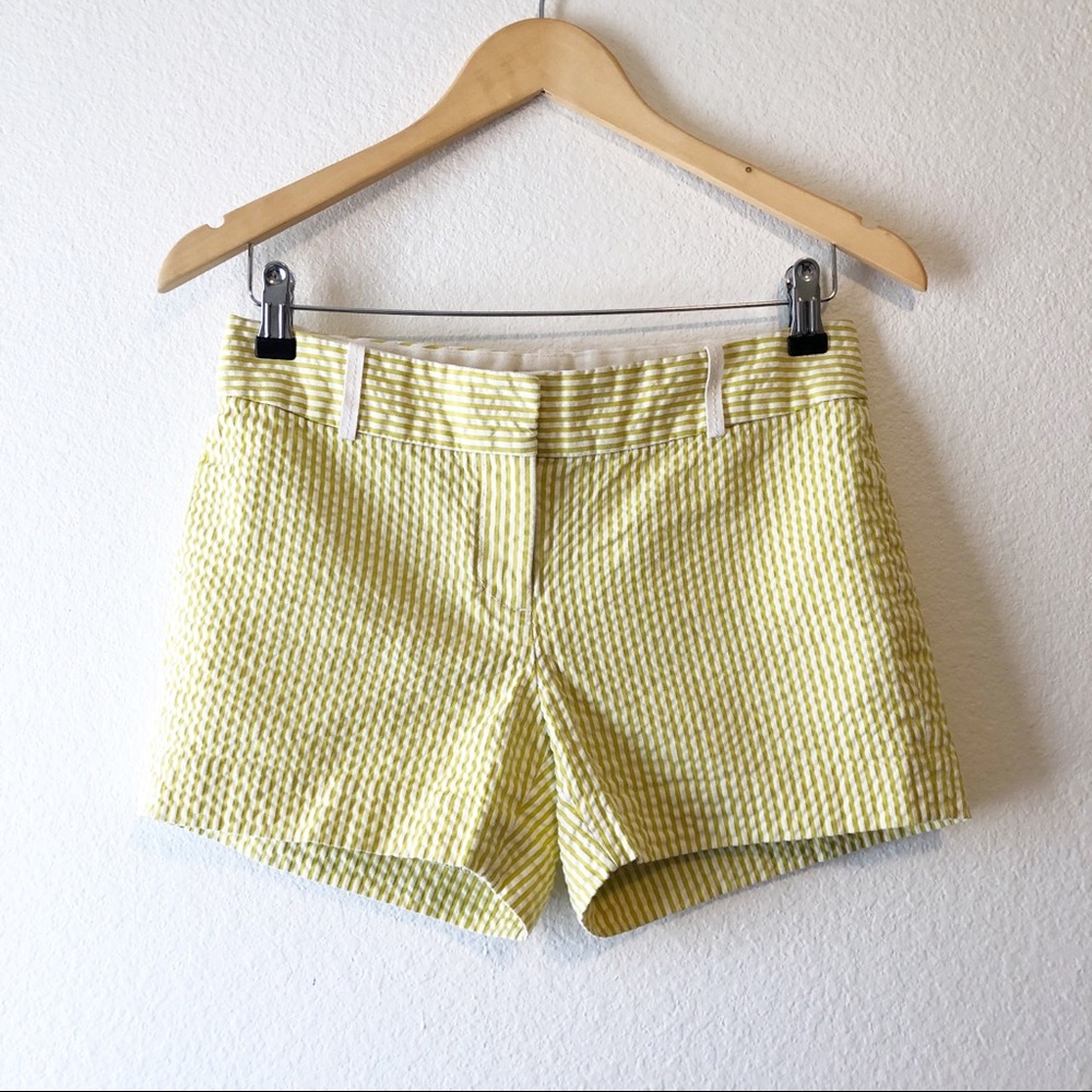 J Crew | Yellow Striped Shorts